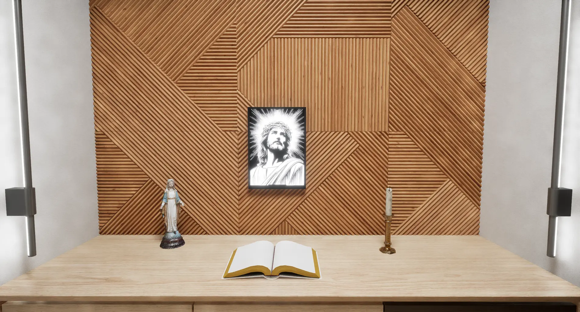 Quadro Iluminado: Paixão de Cristo miniatura 3